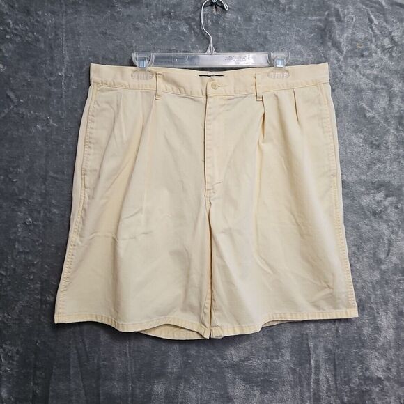 Polo Ralph Lauren Other - Polo Ralph Lauren Vintage Chino Shorts Mens 38 Yellow Pleated Cotton USA